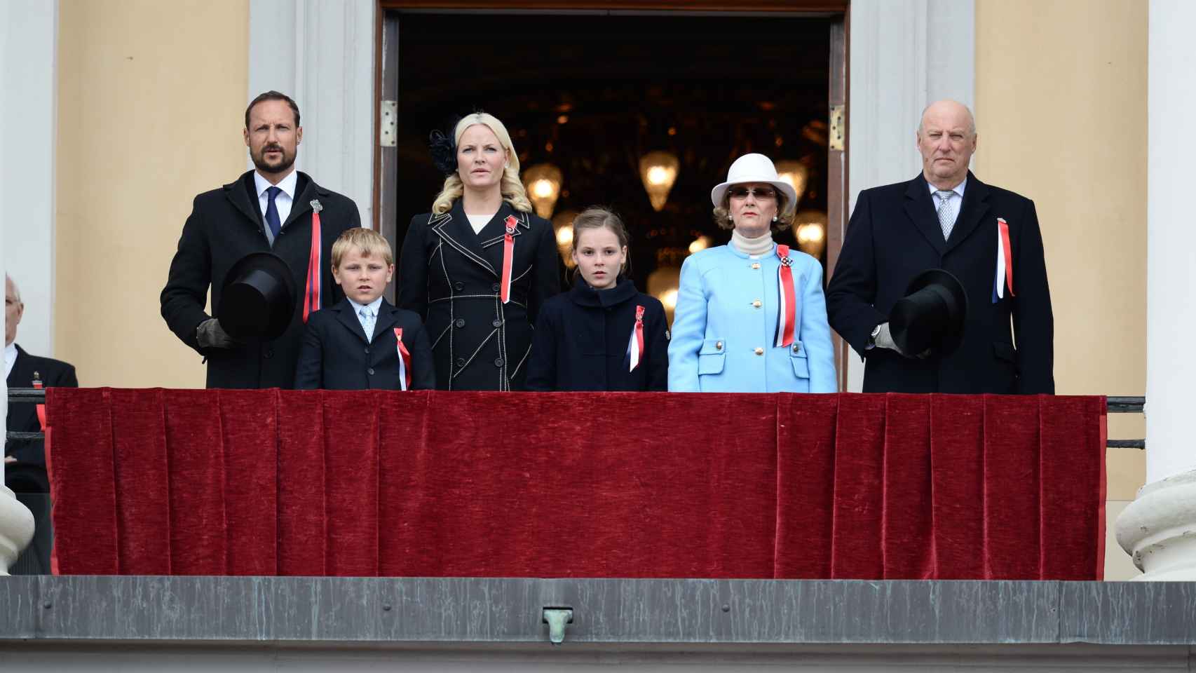 La familia real noruega en una imagen de archivo.