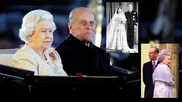 Felipe de Edimburgo e Isabel II en montaje de JALEOS.