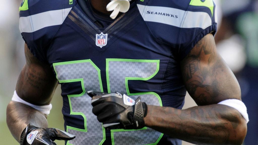 Phillip Adams en un partido con los Seattle Seahawks