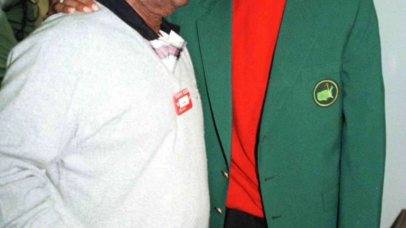 Tiger Woods y Lee Elder