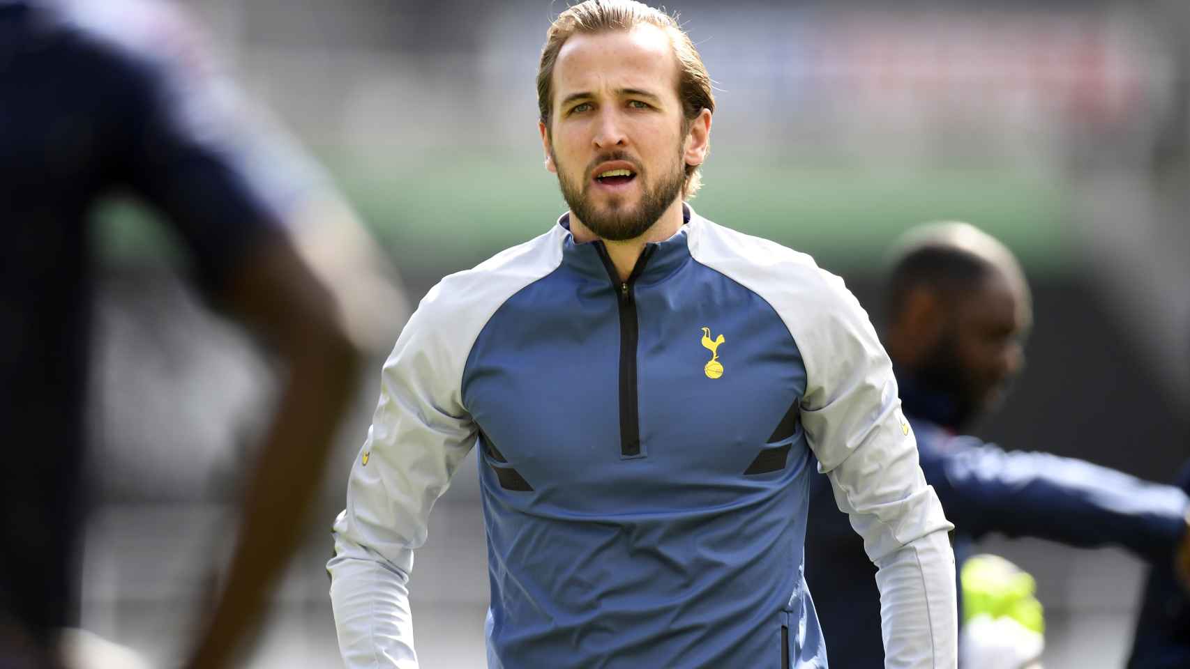 Harry Kane, en un entrenamiento del Tottenham