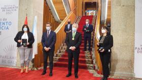 Entrega de Medallas del Parlamento de Galicia a la Fundación Vincente Risco, Castelao, Losada Diéguez y Otero Pedrayo.