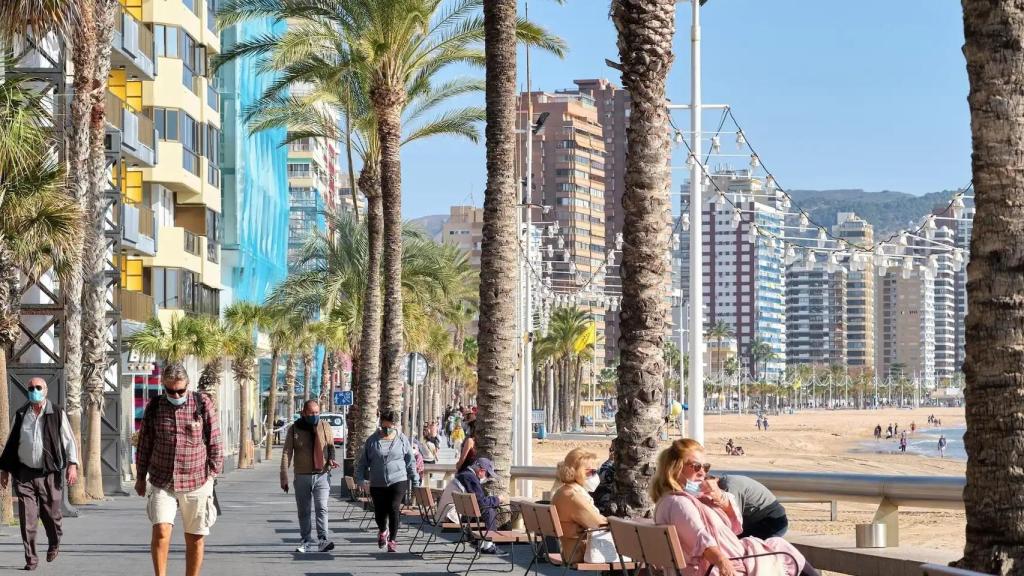 Playa de Levante de Benidorm, en imagen de archivo.