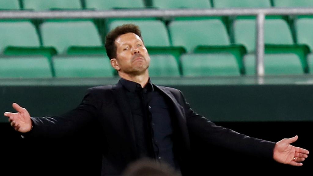 El 'Cholo' Simeone durante el partido contra el Betis