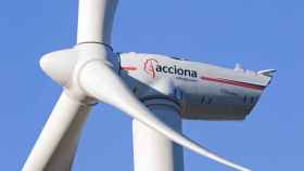 Una turbina de generación eólica de Acciona.