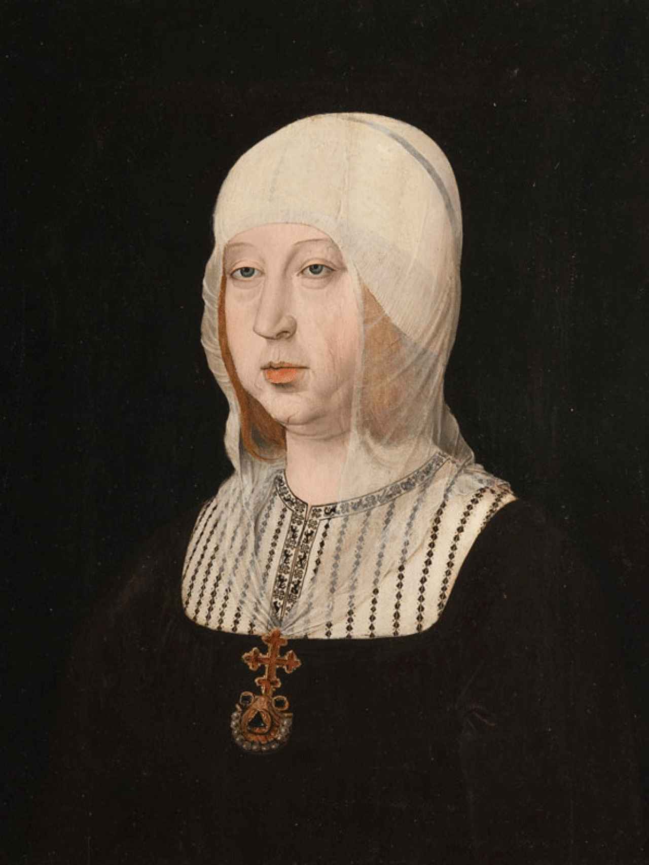 Retrato de Isabel la Católica atribuido a Juan de Flandes. Hacia 1500-1504.