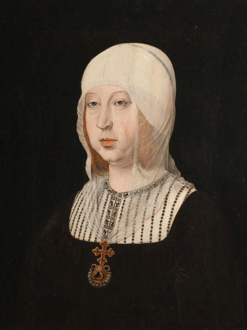 Retrato de Isabel la Católica atribuido a Juan de Flandes. Hacia 1500-1504.