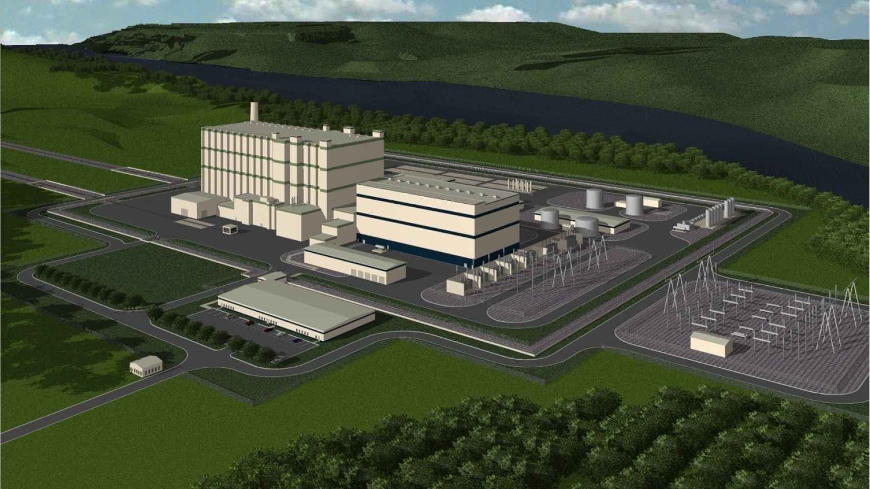 Esquema de planta nuclear de TerraPower