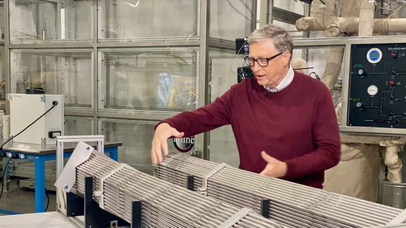 Bill Gates en los laboratorios de TerraPower