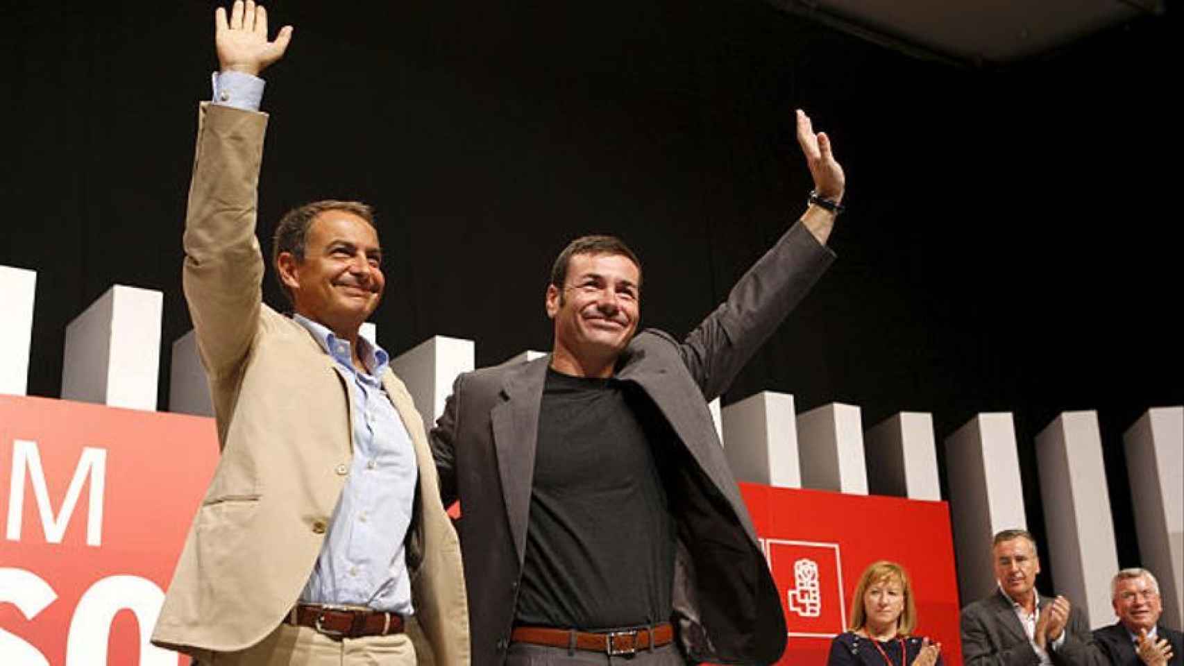 Zapatero y Tomás Gómez, en una imagen de 2007.