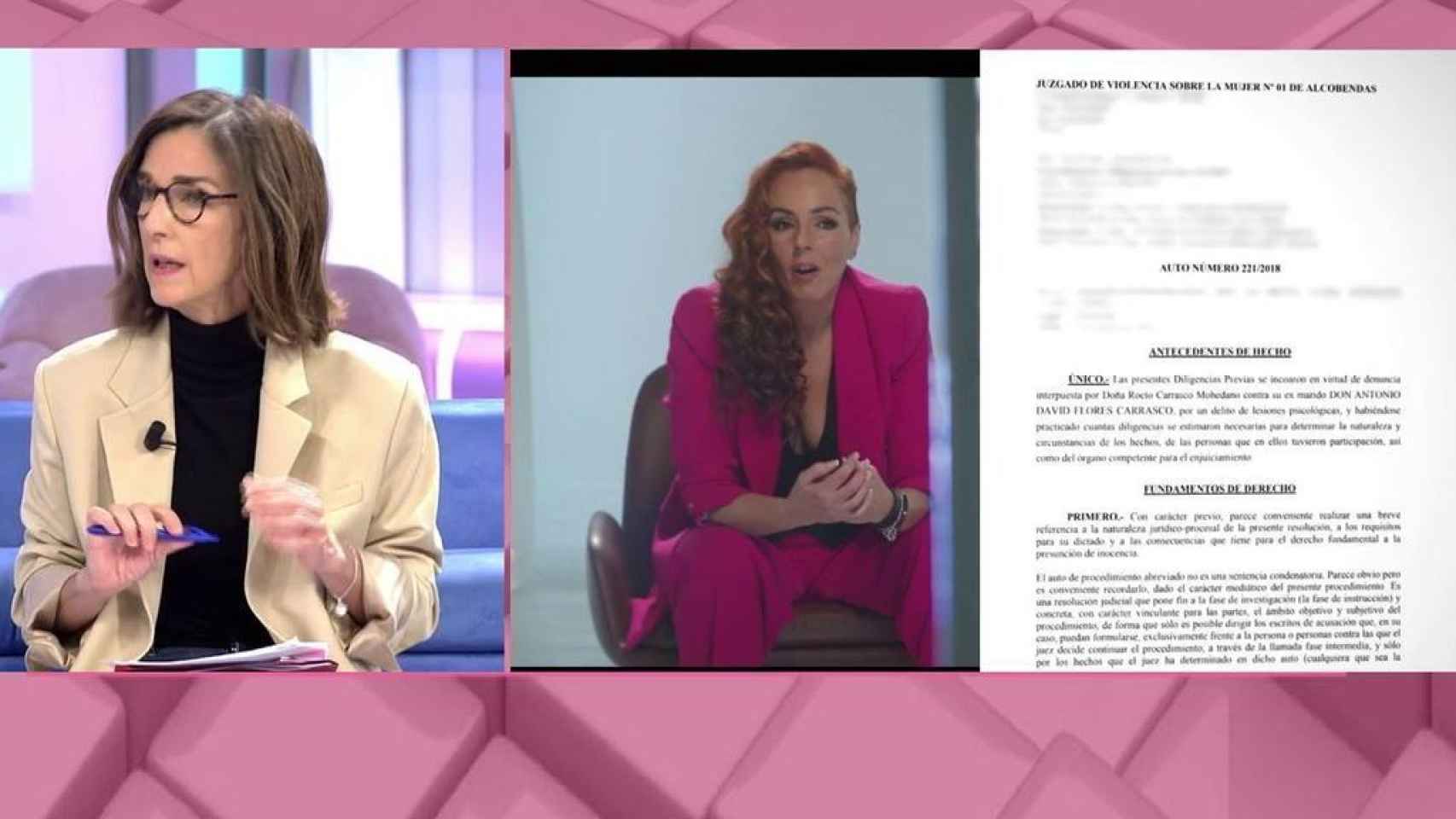 'El programa de Ana Rosa' cuestiona el intento de suicidio de Rocío Carrasco y García Pelayo pide rigor