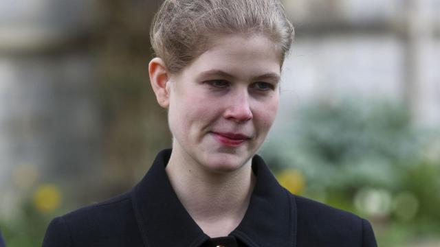 Louise Mountbatten-Windsor, durante el servicio religioso en memoria del duque de Edimburgo.