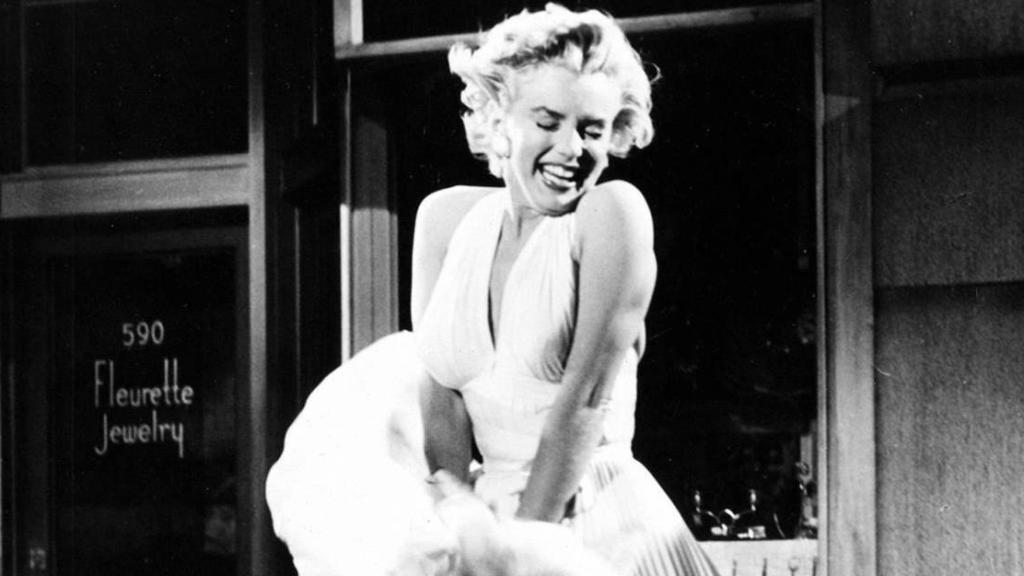 Marilyn Monroe en su mítica escena de 'La tentación vive arriba'.