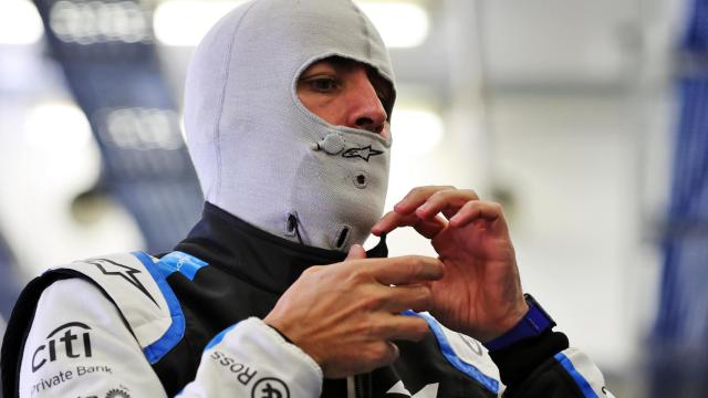 Fernando Alonso, con el mono de Alpine