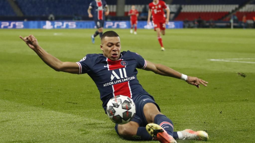 Kylian Mbappé, en un momento del partido