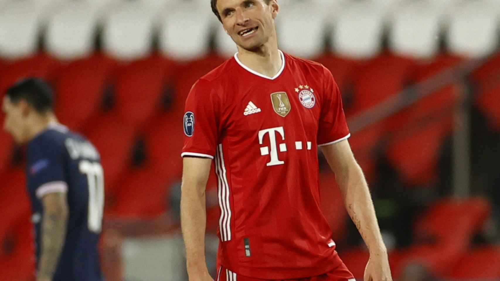 Thomas Müller, en un partido del Bayern Múnich de la Champions League 2020/2021