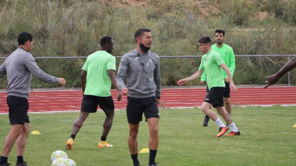 Entrenamiento del CD Toledo este miércoles