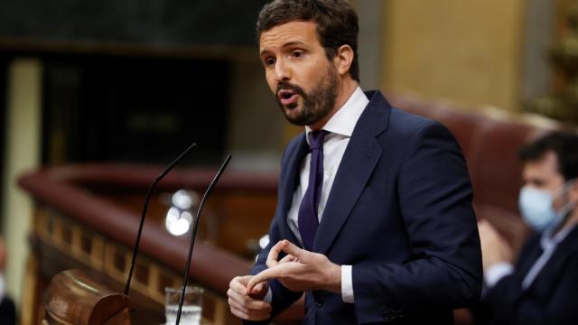 Pablo Casado, en un momento de su intervención.