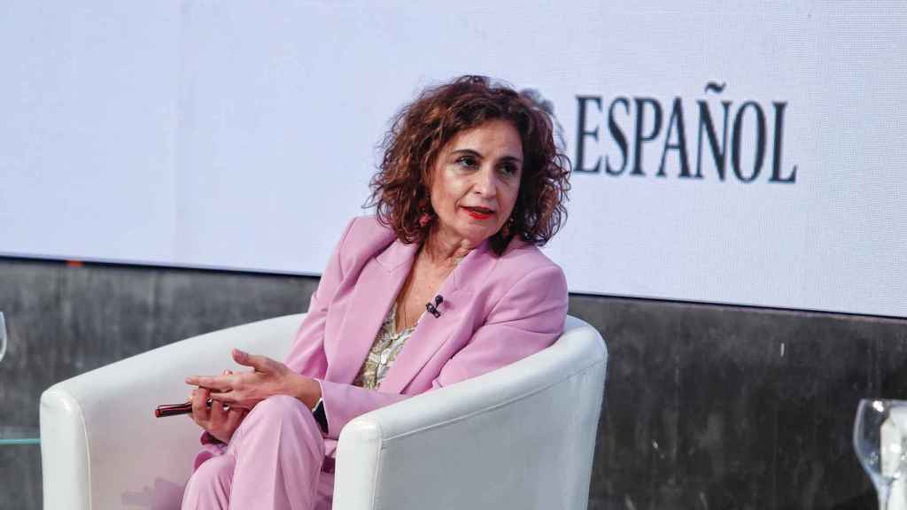 María Jesús Montero, ministra de Hacienda y Portavoz del Gobierno, durante su intervención en el 'Wake Up, Spain!'.