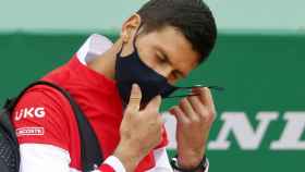 Novak Djokovic, durante el Masters 1000 de Montecarlo