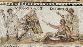 Mosaico encontrado en el año 1670 en el huerto Carciofolo, en la ladera del monte Celio en Roma.