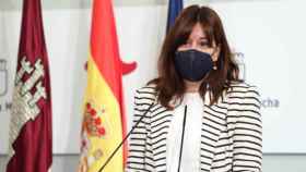 Blanca Fernández, consejera portavoz del Gobierno de Castilla-La Mancha, en una imagen de este miércoles. Foto: Óscar Huertas