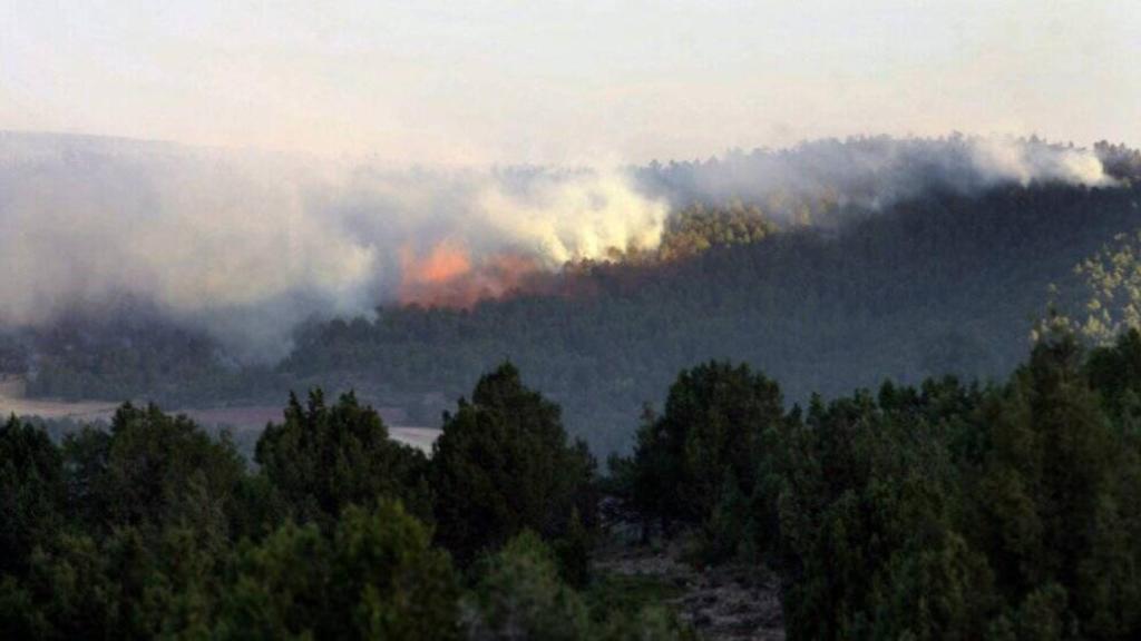 Incendio en el Alto Tajo. Imagen de archivo