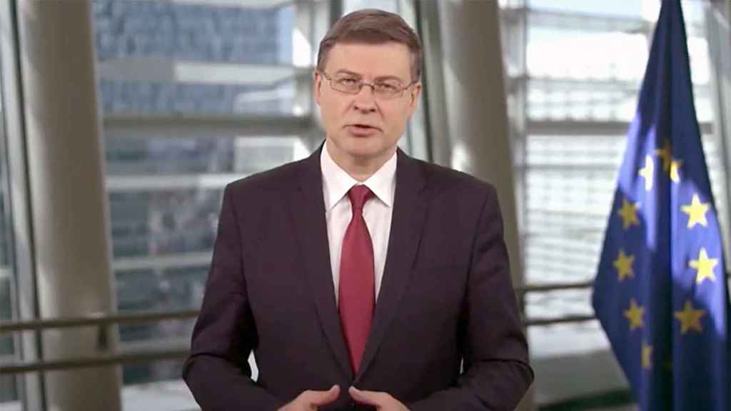 Valdis Dombrovskis, vicepresidente de la Comisión Europea, en la clausura del 'Wake Up, Spain!'.