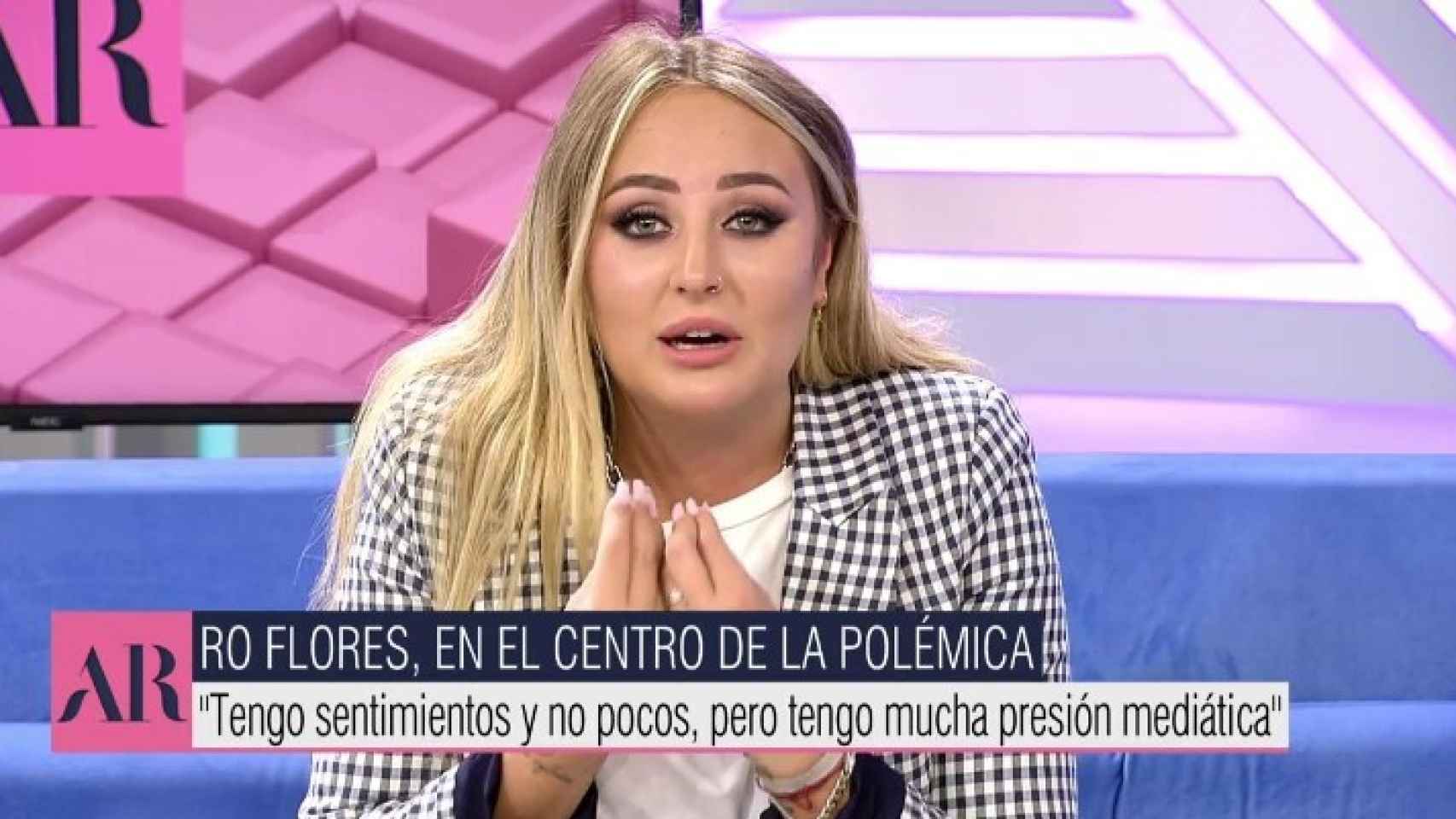 Imagen de Rocó Flores durante su mensaje en 'El programa de Ana Rosa'.