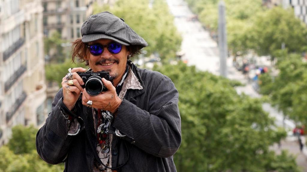 Johnny Depp en Barcelona.