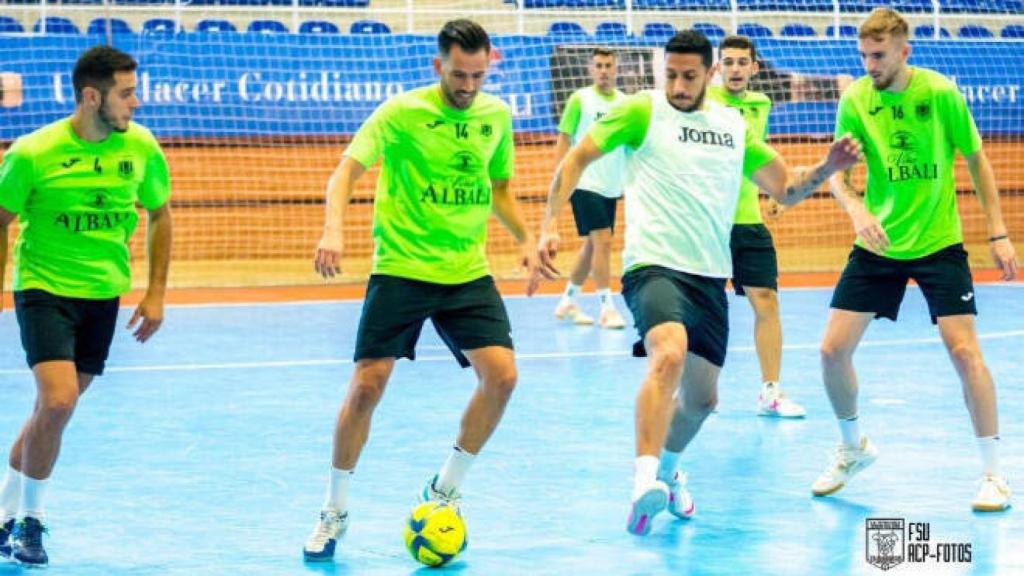 Imagen de un entrenamiento del Viña Albali