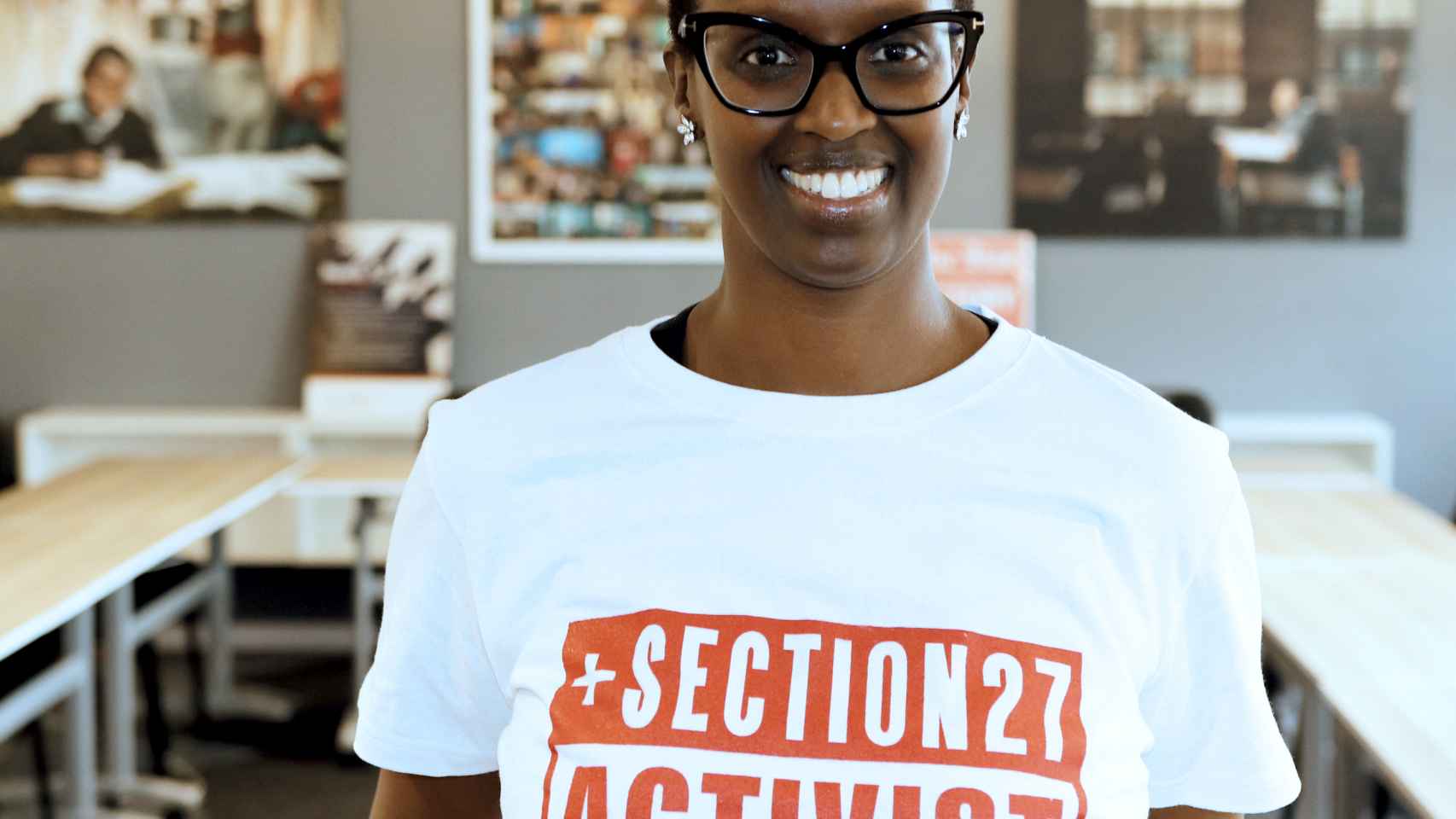 Umunyana Rugege, residente en Sudáfrica y activista por la igualdad de acceso a los medicamentos.