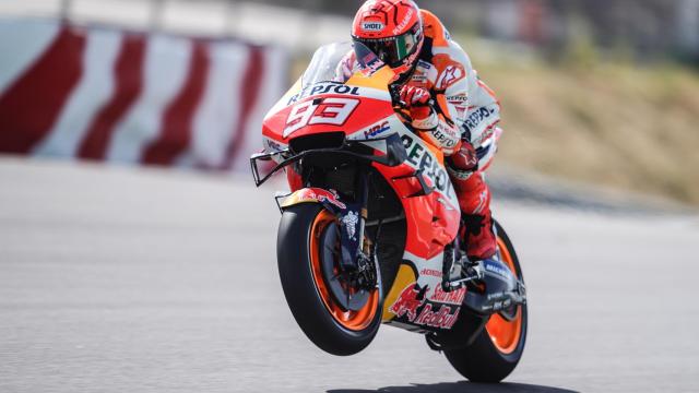 Marc Márquez, en su regreso a la competición en el Gran Premio de Portugal, en el circuito de Portimao.