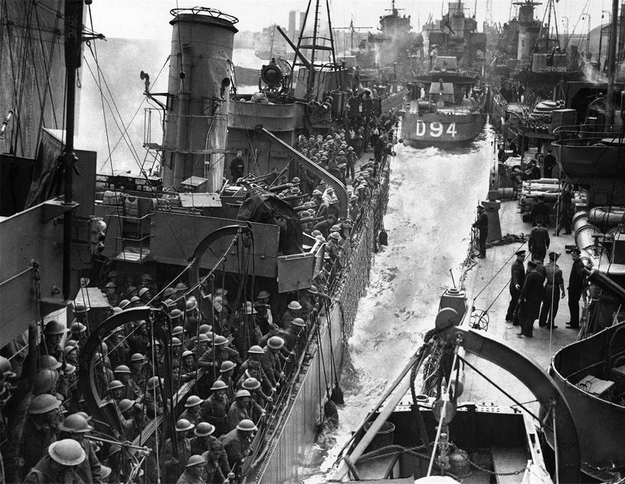 Evacuación de Dunkerque. https://historia.nationalgeographic.com.es