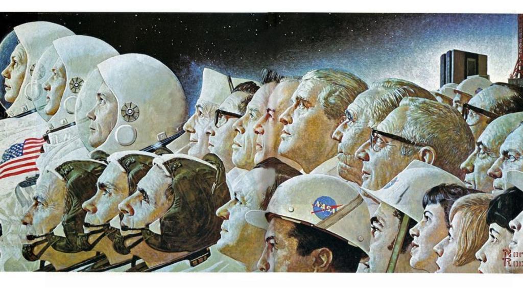 Ilustración de Norman Rockwell en la revista Look.