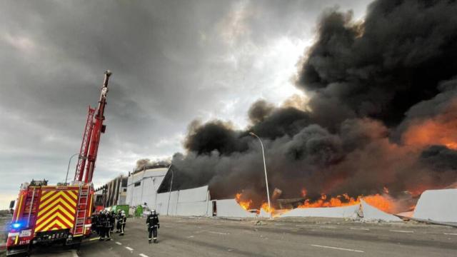 Imagen de los primeros momentos del incendio de Seseña