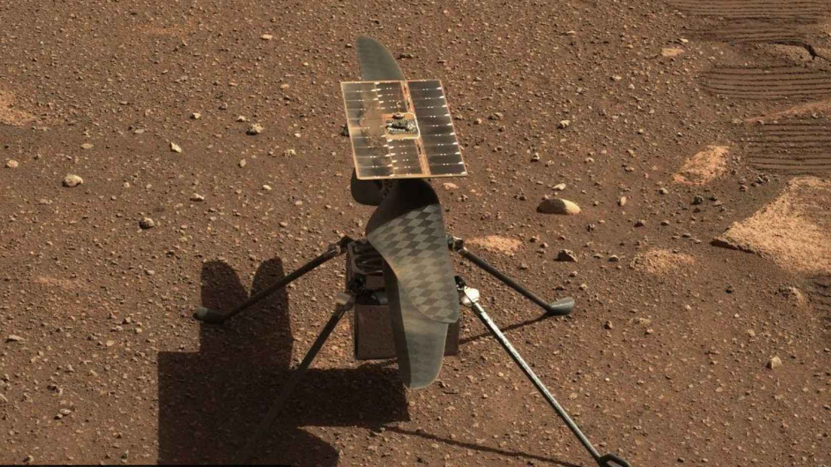 Ingenuity en el suelo de Marte