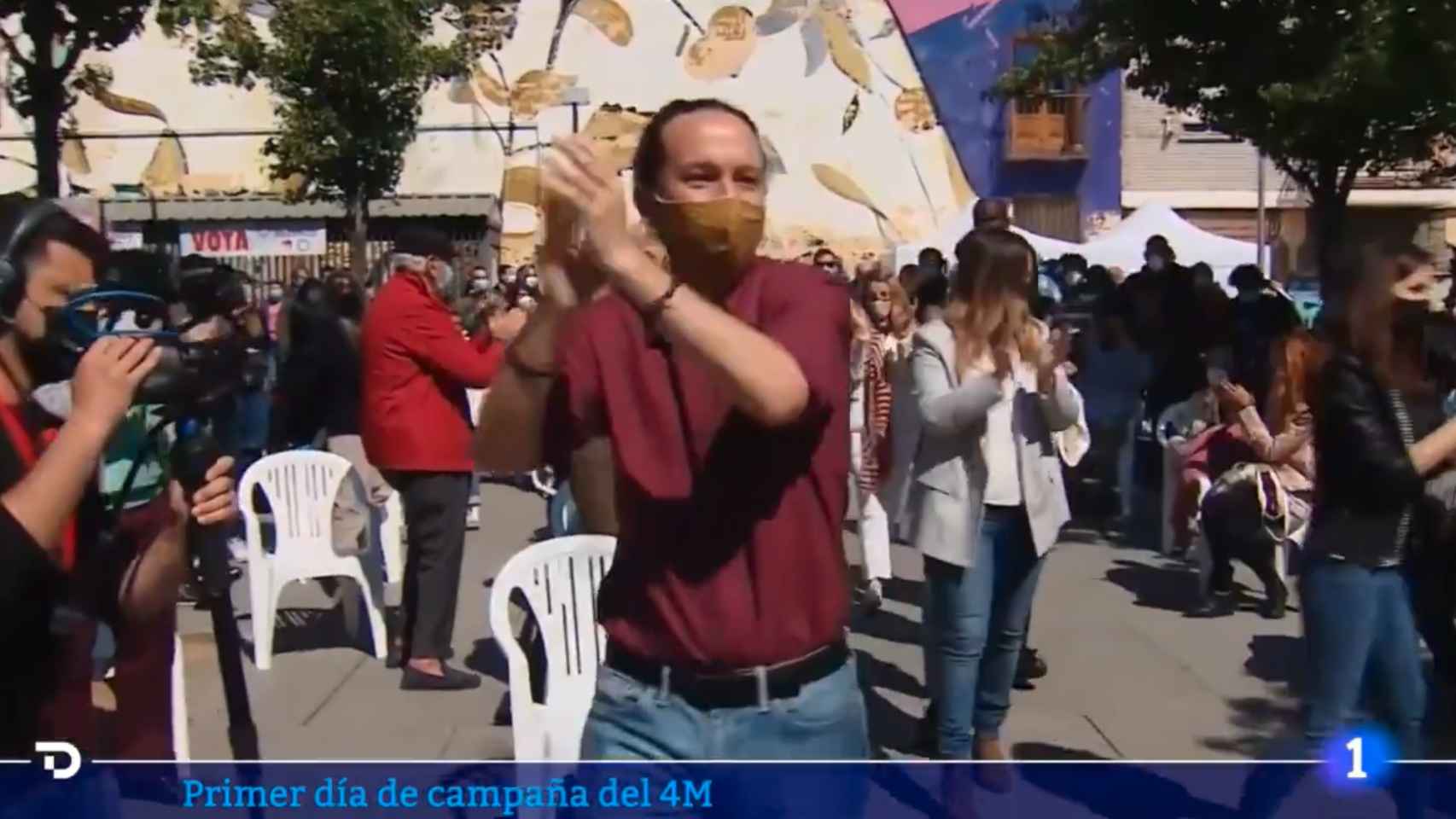 Críticas al 'Telediario' de TVE por la desigual cobertura dada a Unidas Podemos