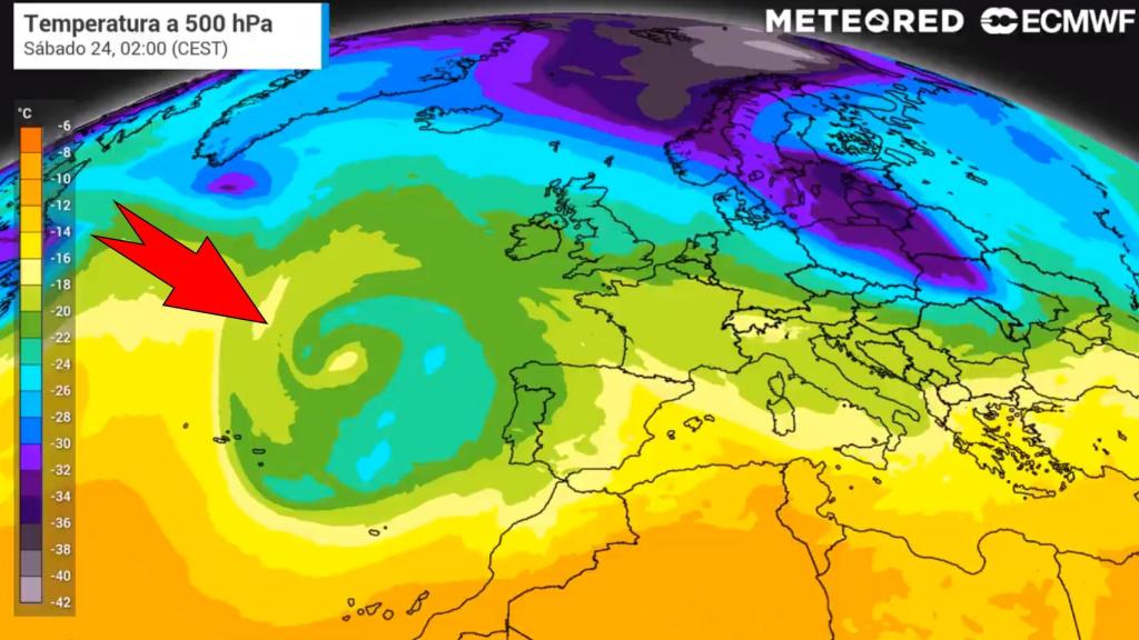 La formación de vaguadas y borrascas que afecta a España en la semana del 19 de abril. METEORED