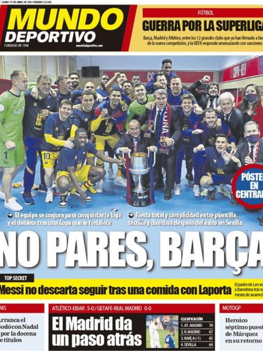 La portada del diario Mundo Deportivo (19/04/2021)