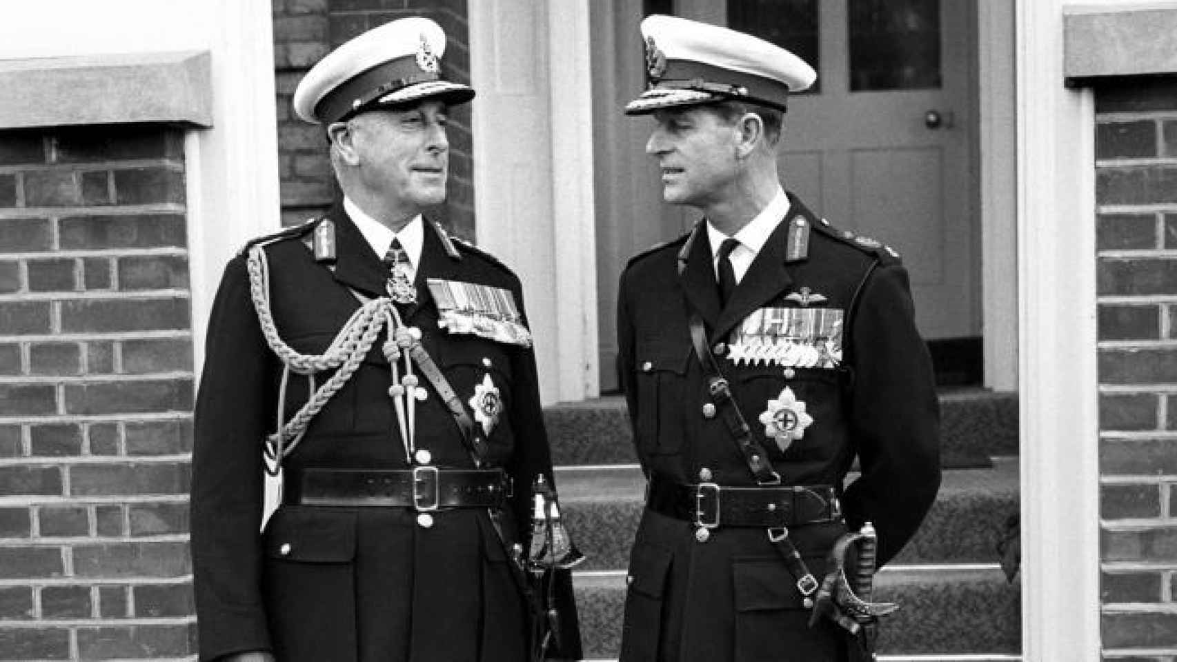 Lord Mountbatten y el príncipe Felipe, en una imagen de archivo.