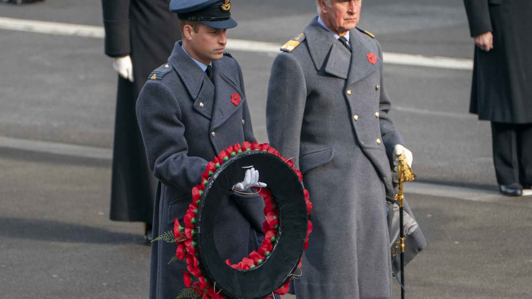 Carlos y Guillermo, los herederos al trono, en un acto en Reino Unido.