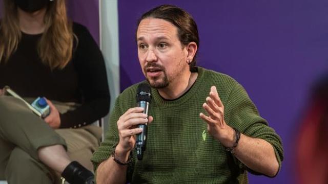 El candidato de Podemos a la presidencia de la Comunidad de Madrid, Pablo Iglesias, presenta su programa electoral.