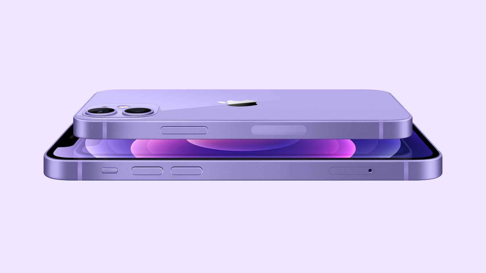 Nuevo iPhone 12 y iPhone 12 Mini en color morado