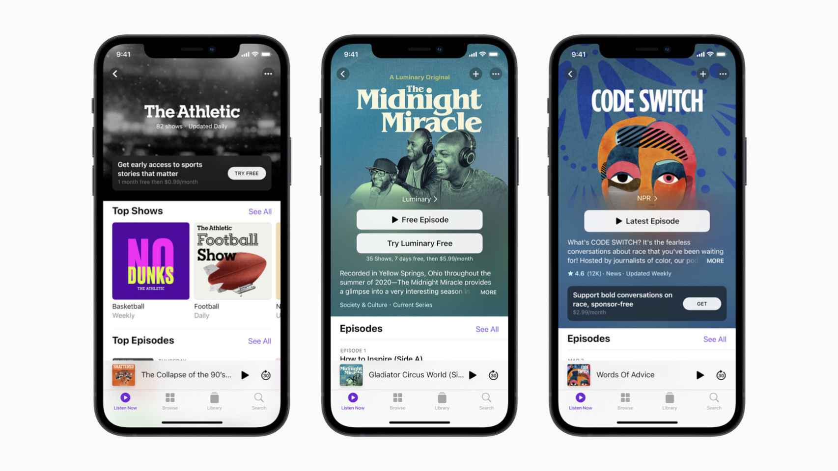 Apple Podcasts con nuevo servicio de suscripción