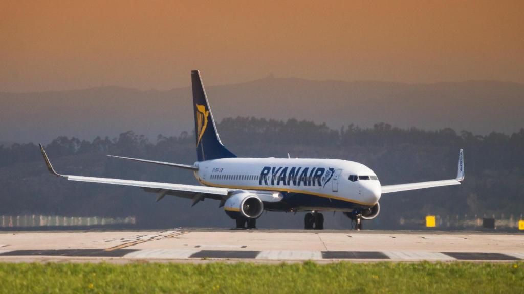 Un avión de la aerolínea irlandesa Ryanair.