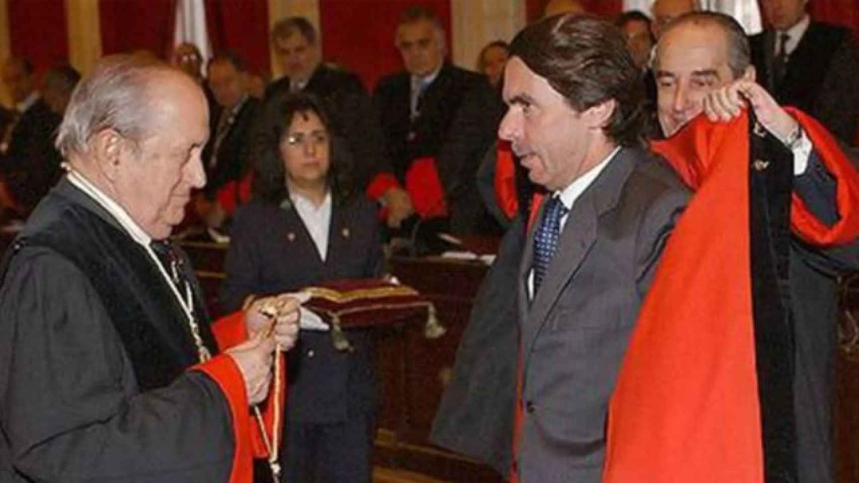 Puig de la Bellacasa apadrinó a Aznar como miembro del Consejo de Estado, junto a Landelino Lavilla.