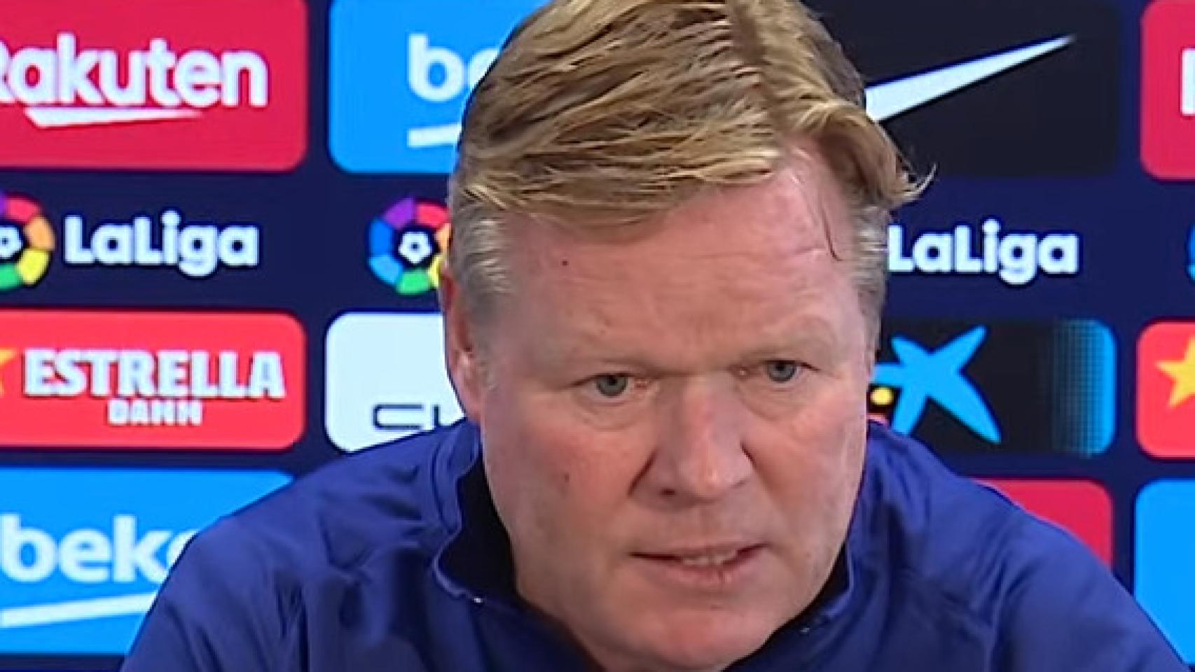 Ronald Koeman, durante una rueda de prensa