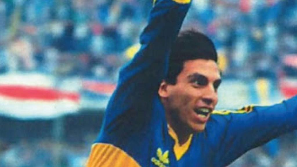 Alfredo Graciani, con la camiseta de Boca Juniors