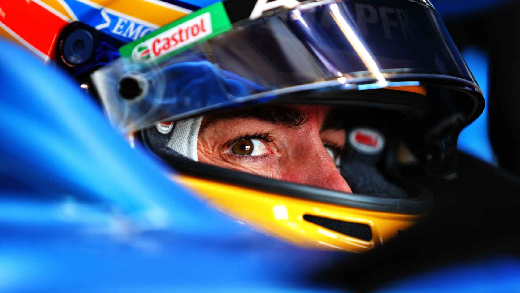 Fernando Alonso, durante el Gran Premio de Imola de Fórmula 1 de 2021